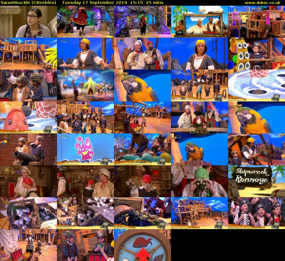 Swashbuckle (CBeebies) Tuesday 17 September 2019 15:15 - 15:40