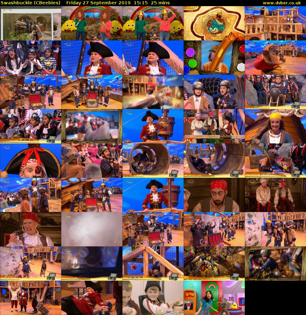 Swashbuckle (CBeebies) Friday 27 September 2019 15:15 - 15:40