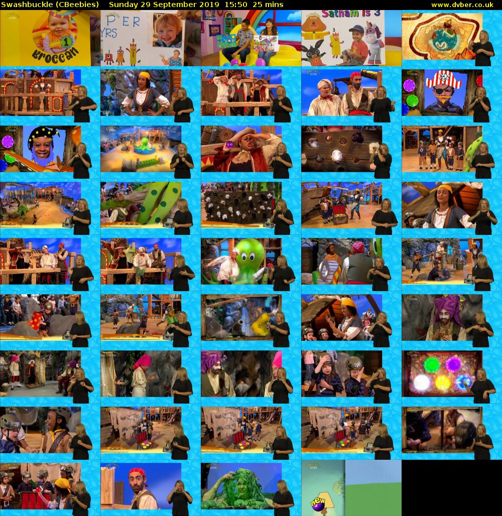 Swashbuckle (CBeebies) Sunday 29 September 2019 15:50 - 16:15