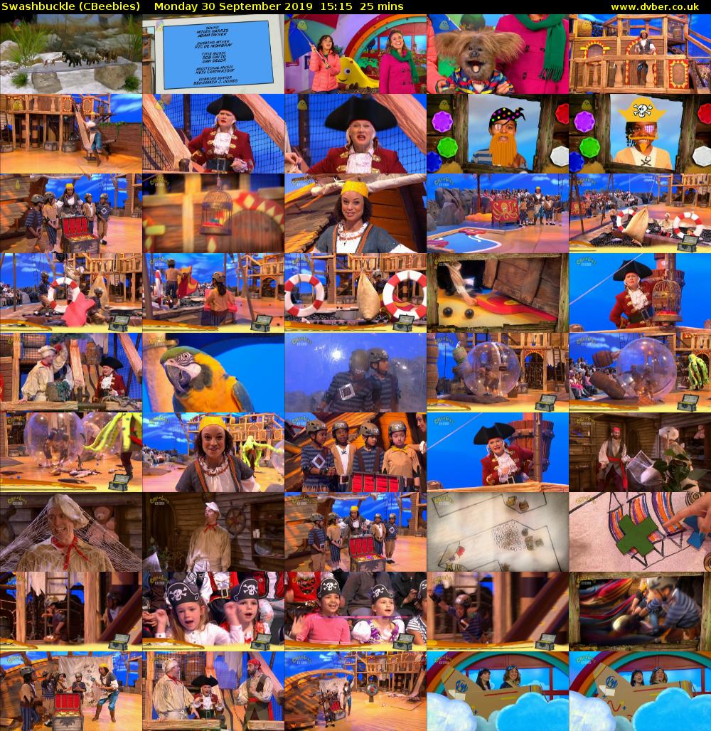 Swashbuckle (CBeebies) Monday 30 September 2019 15:15 - 15:40