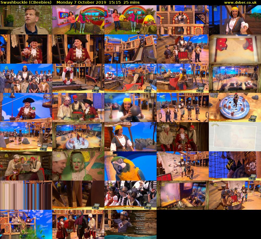 Swashbuckle (CBeebies) Monday 7 October 2019 15:15 - 15:40
