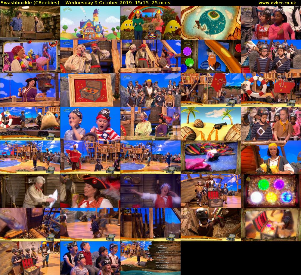 Swashbuckle (CBeebies) Wednesday 9 October 2019 15:15 - 15:40