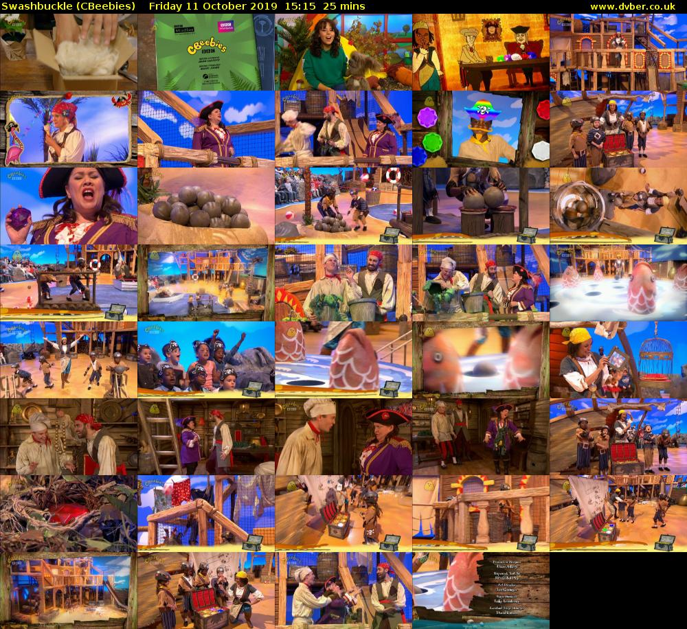 Swashbuckle (CBeebies) Friday 11 October 2019 15:15 - 15:40