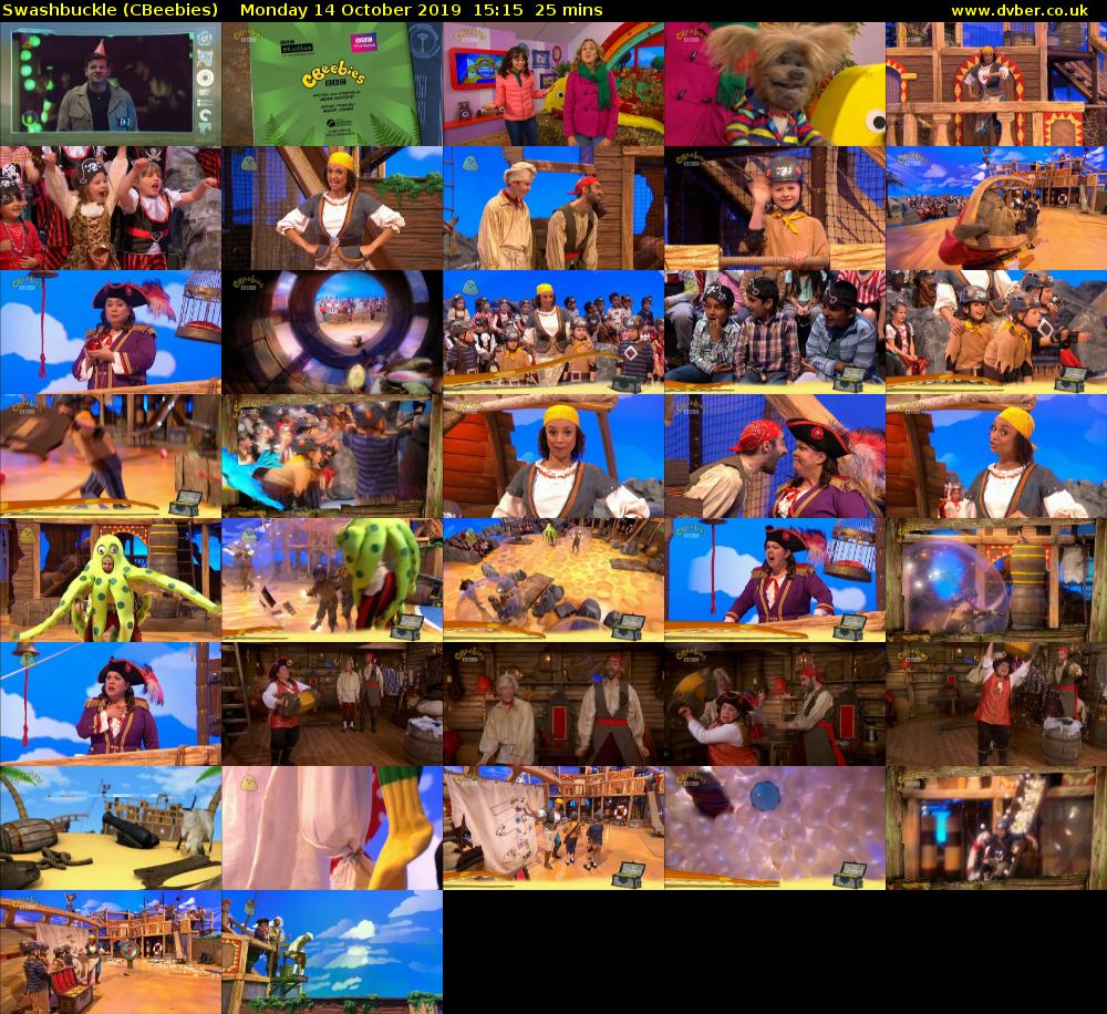 Swashbuckle (CBeebies) Monday 14 October 2019 15:15 - 15:40