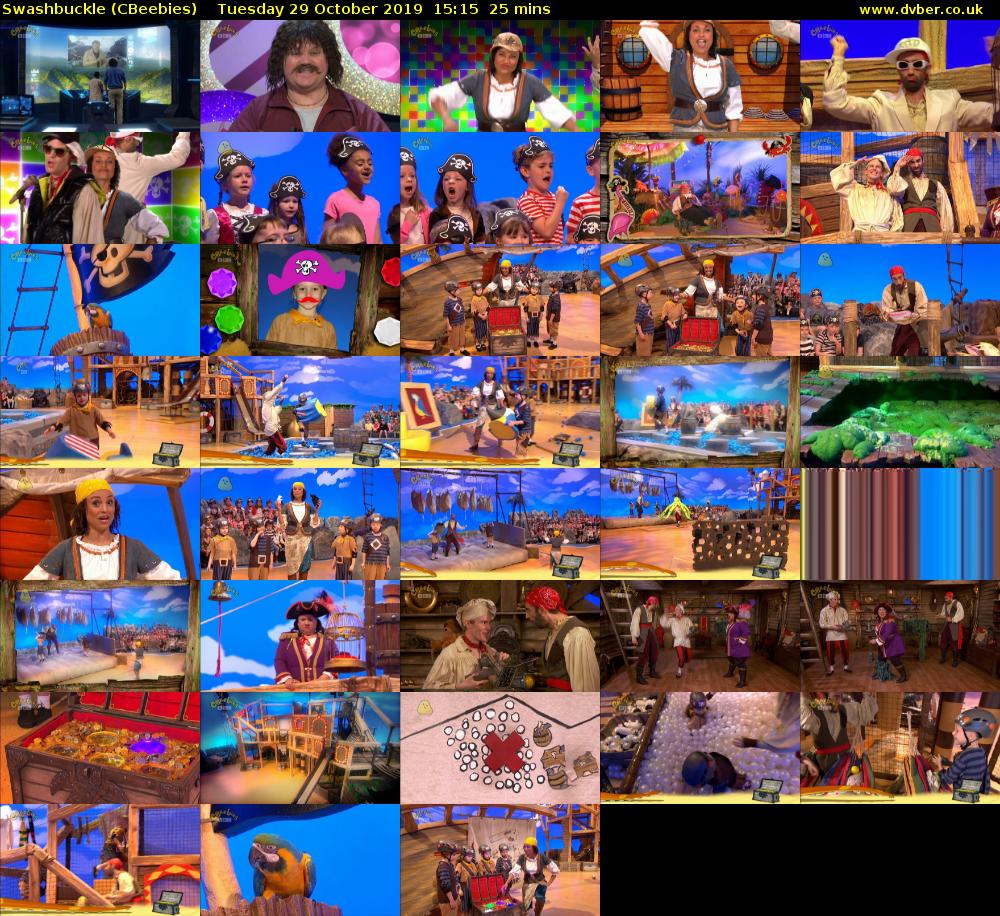 Swashbuckle (CBeebies) Tuesday 29 October 2019 15:15 - 15:40