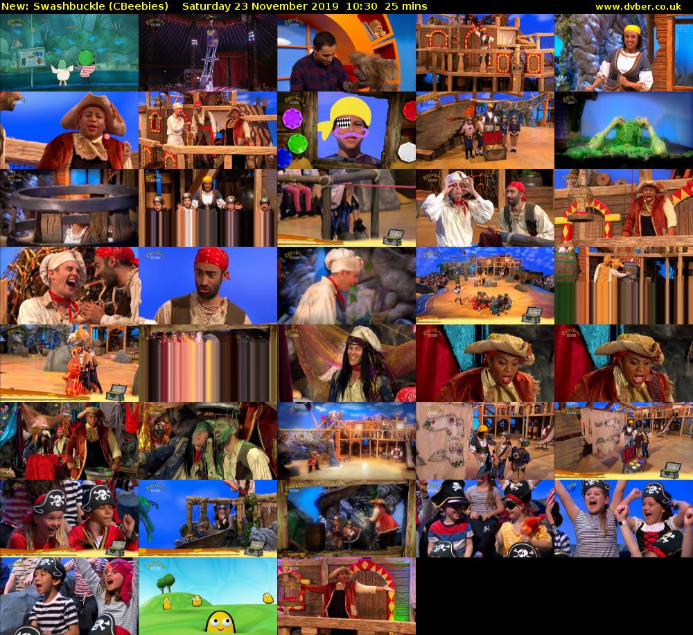 Swashbuckle (CBeebies) Saturday 23 November 2019 10:30 - 10:55