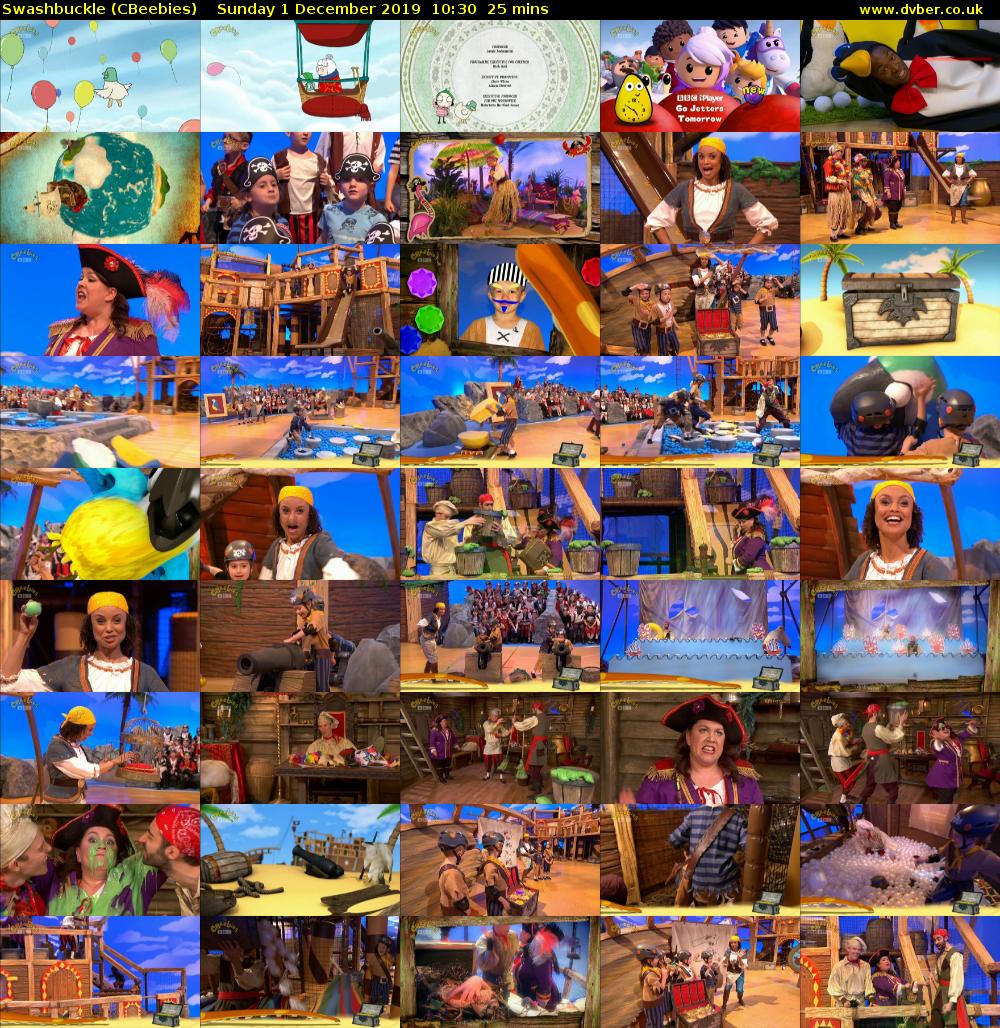 Swashbuckle (CBeebies) Sunday 1 December 2019 10:30 - 10:55