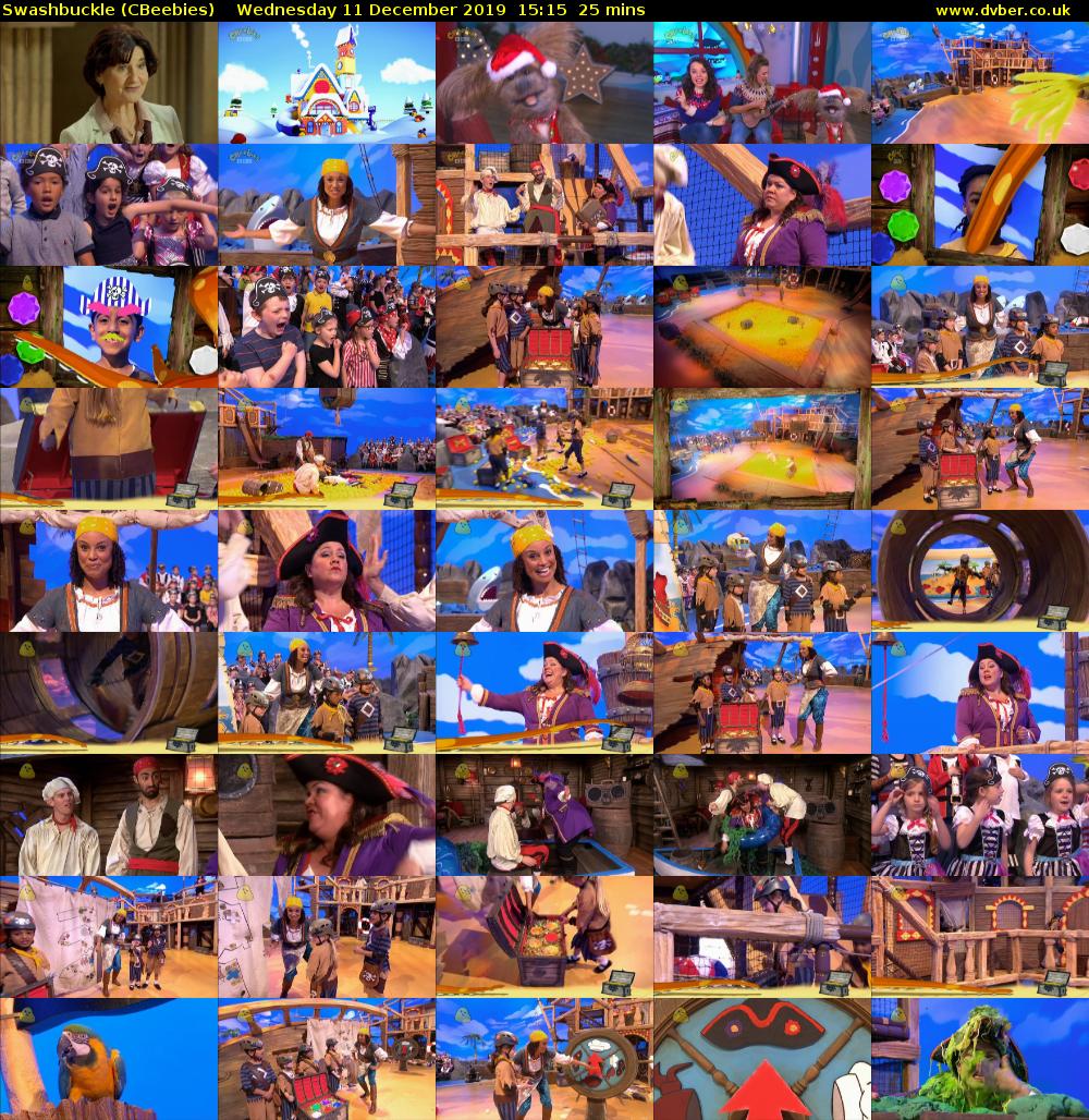 Swashbuckle (CBeebies) Wednesday 11 December 2019 15:15 - 15:40