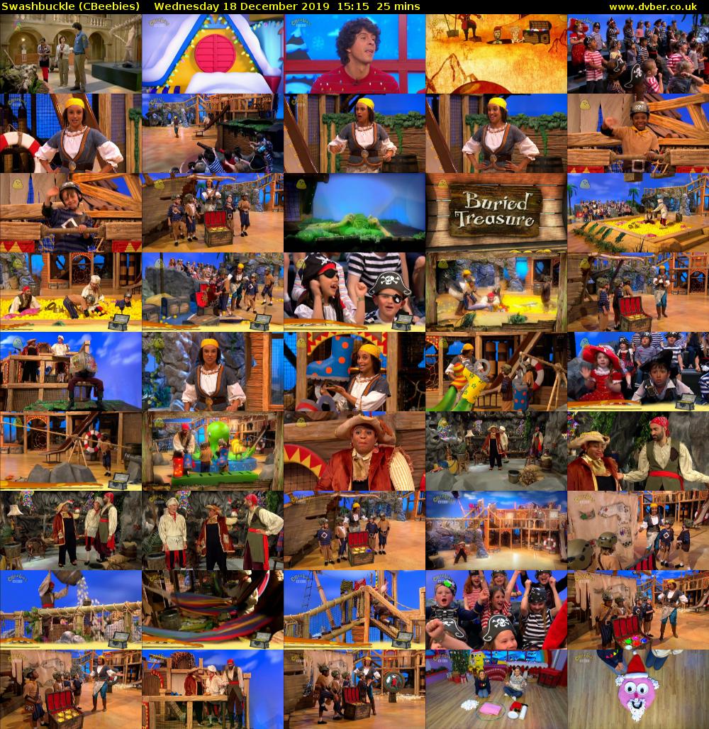 Swashbuckle (CBeebies) Wednesday 18 December 2019 15:15 - 15:40