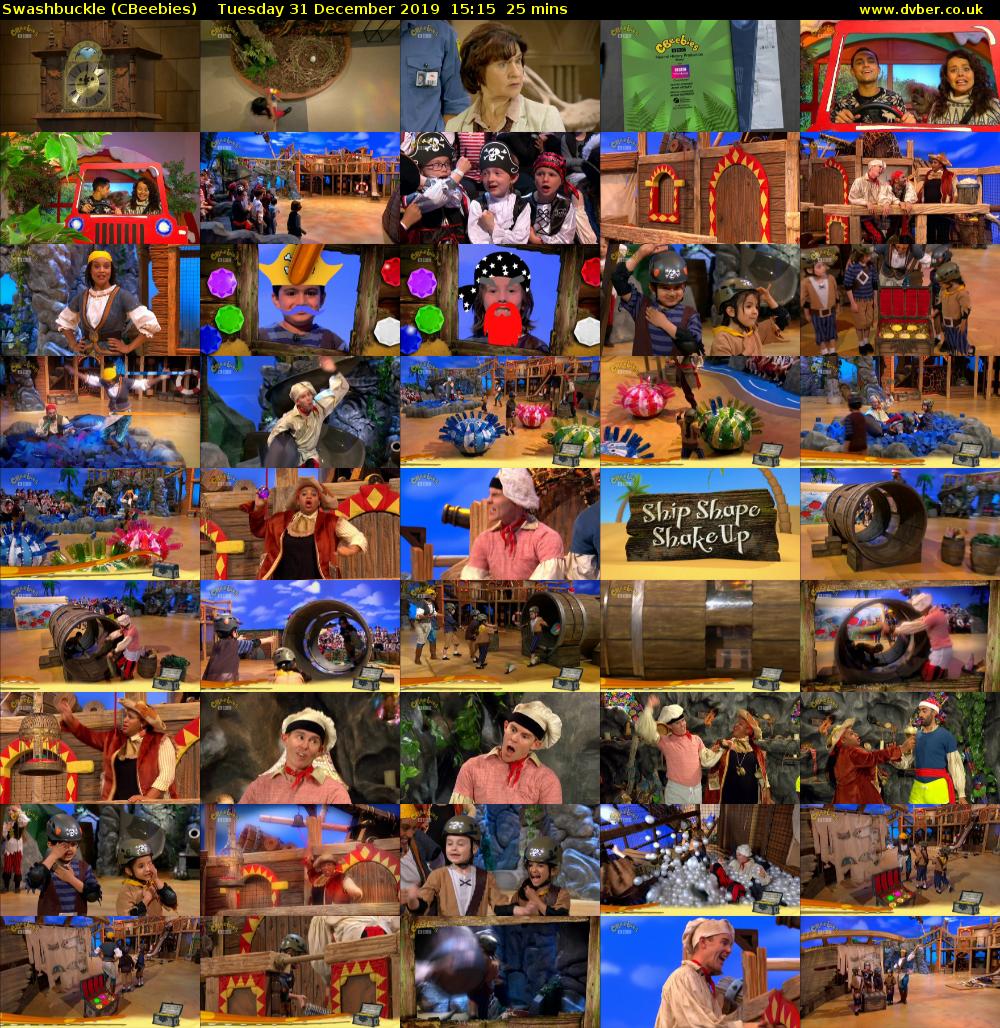 Swashbuckle (CBeebies) Tuesday 31 December 2019 15:15 - 15:40