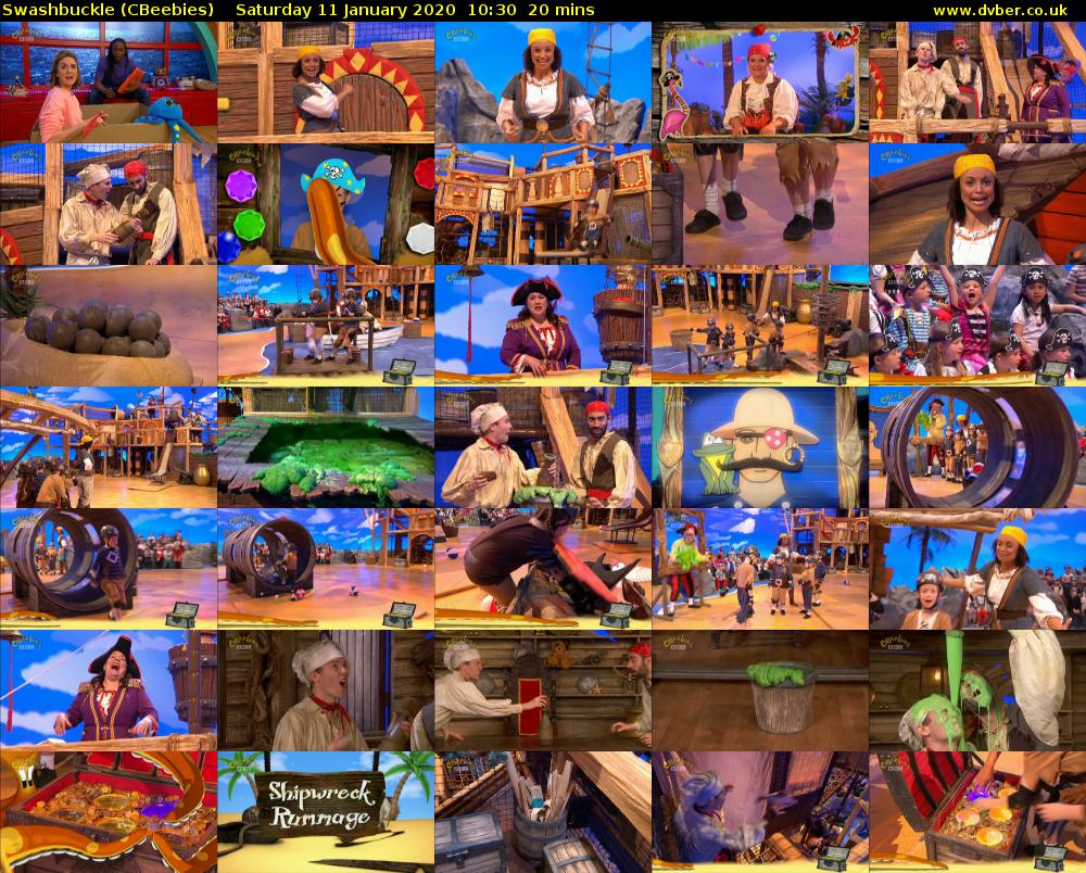 Swashbuckle (CBeebies) Saturday 11 January 2020 10:30 - 10:50