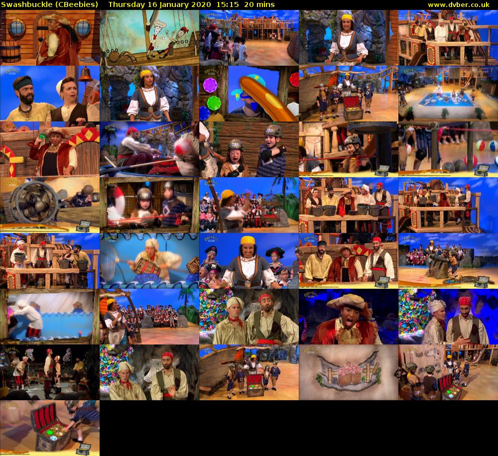 Swashbuckle (CBeebies) Thursday 16 January 2020 15:15 - 15:35