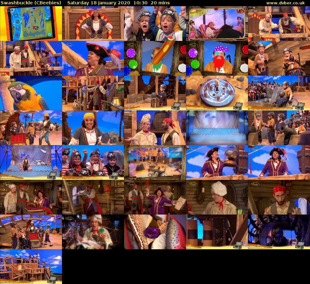 Swashbuckle (CBeebies) Saturday 18 January 2020 10:30 - 10:50