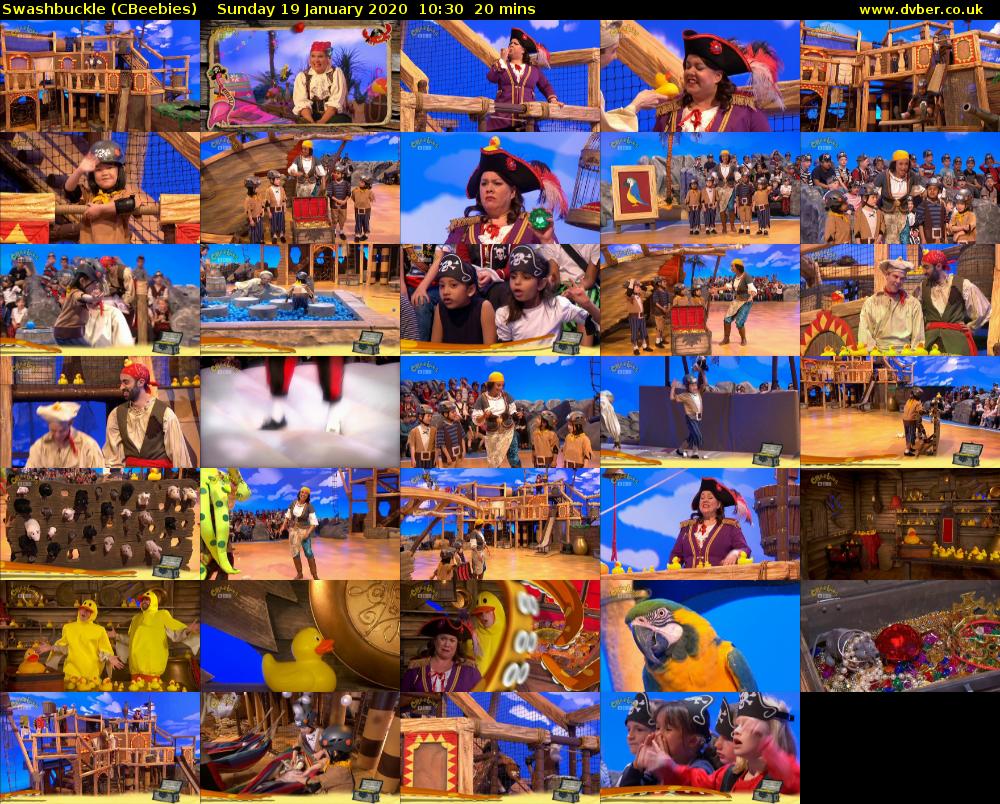 Swashbuckle (CBeebies) Sunday 19 January 2020 10:30 - 10:50