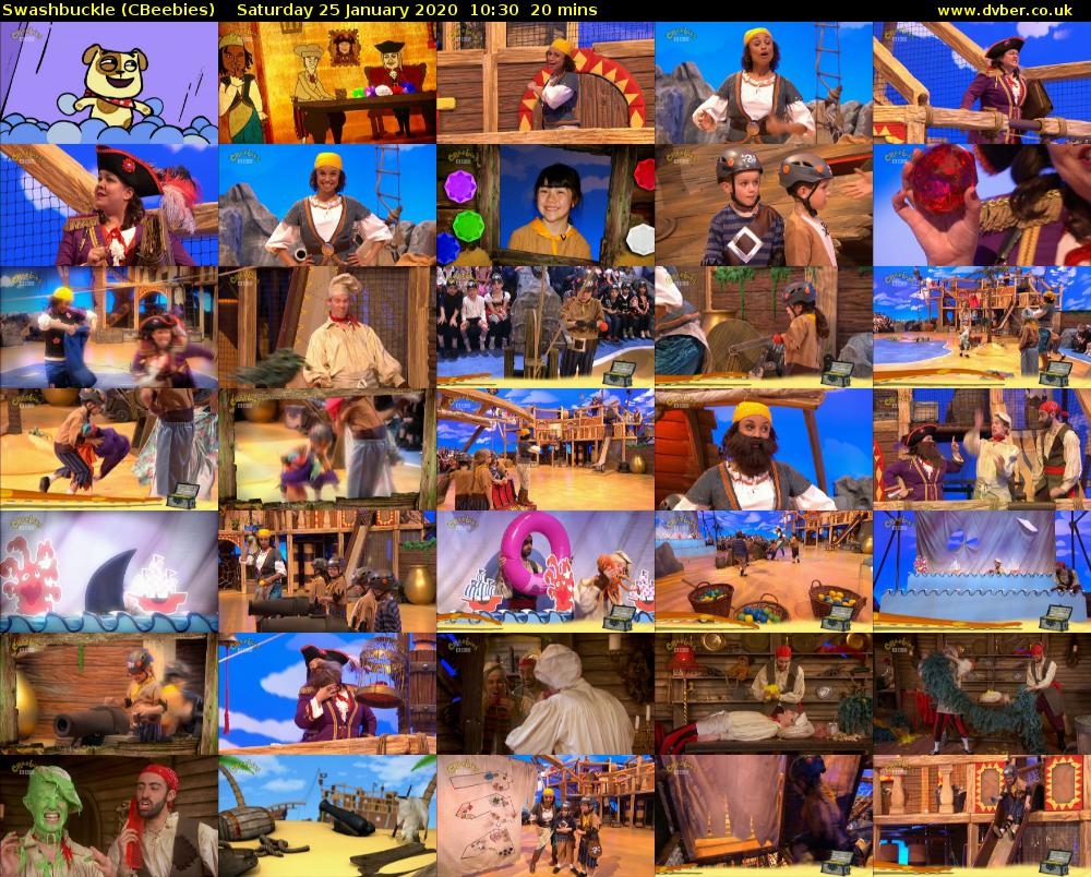 Swashbuckle (CBeebies) Saturday 25 January 2020 10:30 - 10:50