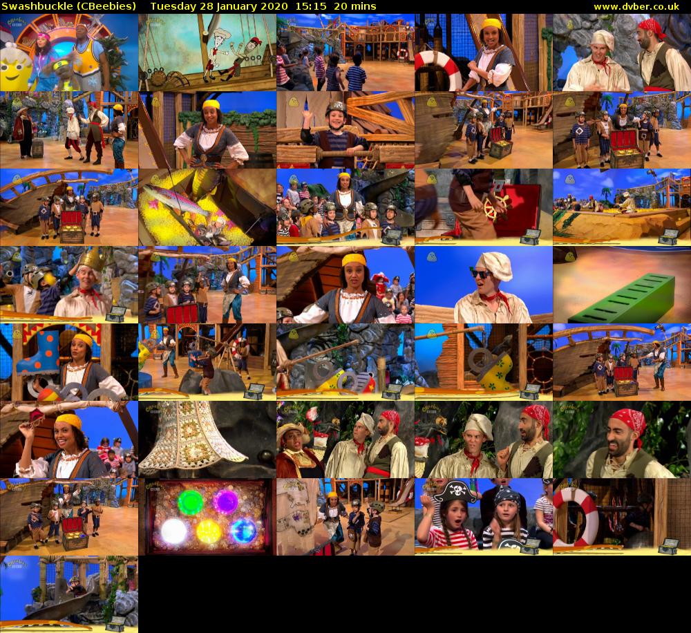 Swashbuckle (CBeebies) Tuesday 28 January 2020 15:15 - 15:35