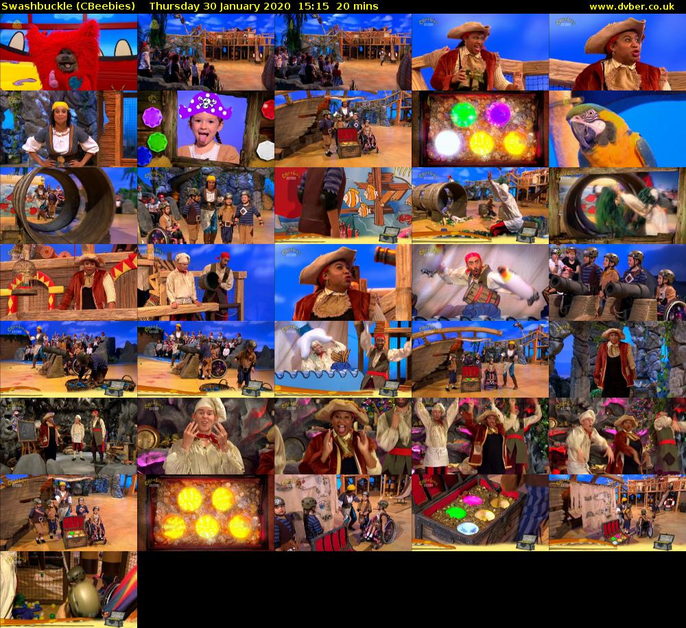 Swashbuckle (CBeebies) Thursday 30 January 2020 15:15 - 15:35