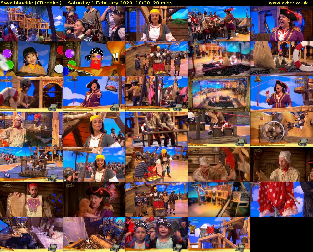 Swashbuckle (CBeebies) Saturday 1 February 2020 10:30 - 10:50