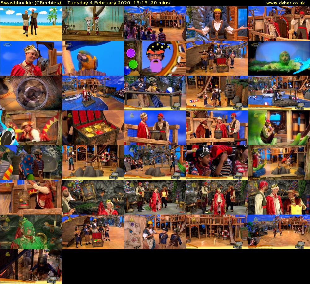 Swashbuckle (CBeebies) Tuesday 4 February 2020 15:15 - 15:35