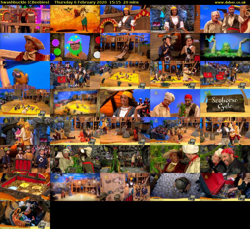 Swashbuckle (CBeebies) Thursday 6 February 2020 15:15 - 15:35