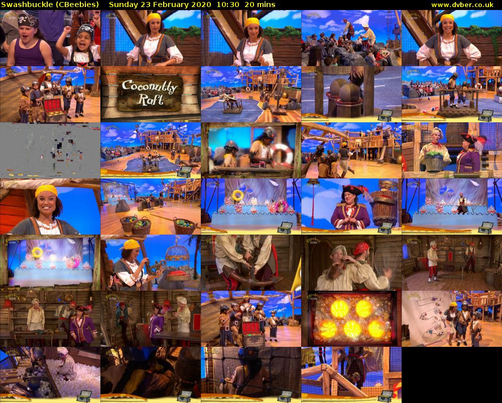 Swashbuckle (CBeebies) Sunday 23 February 2020 10:30 - 10:50