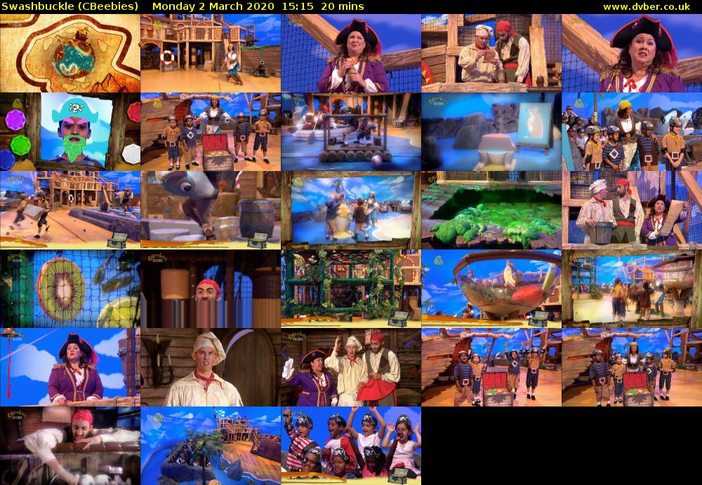 Swashbuckle (CBeebies) Monday 2 March 2020 15:15 - 15:35