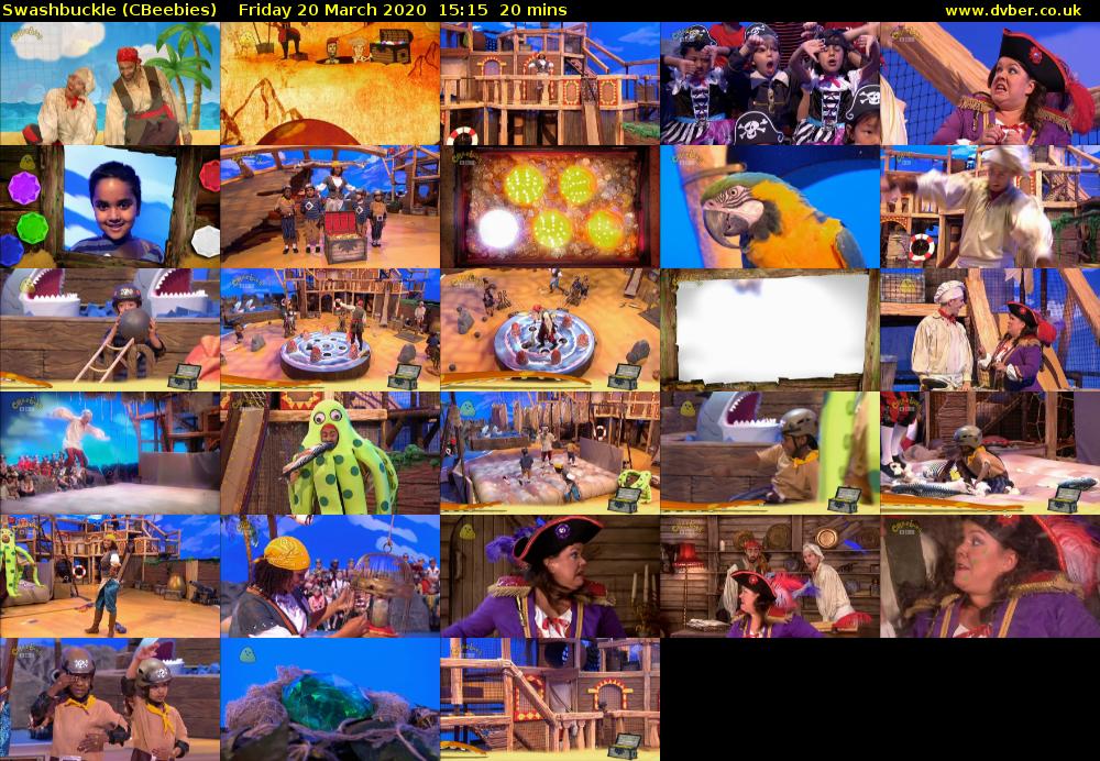 Swashbuckle (CBeebies) Friday 20 March 2020 15:15 - 15:35