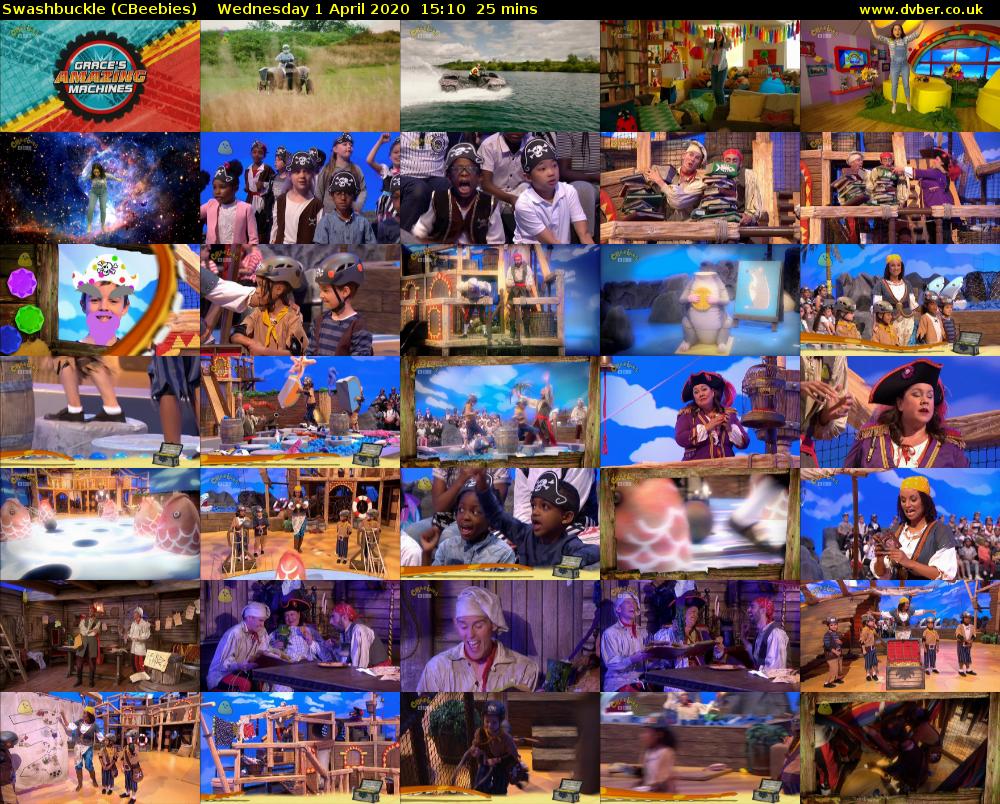 Swashbuckle (CBeebies) Wednesday 1 April 2020 15:10 - 15:35