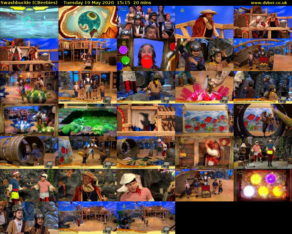 Swashbuckle (CBeebies) Tuesday 19 May 2020 15:15 - 15:35