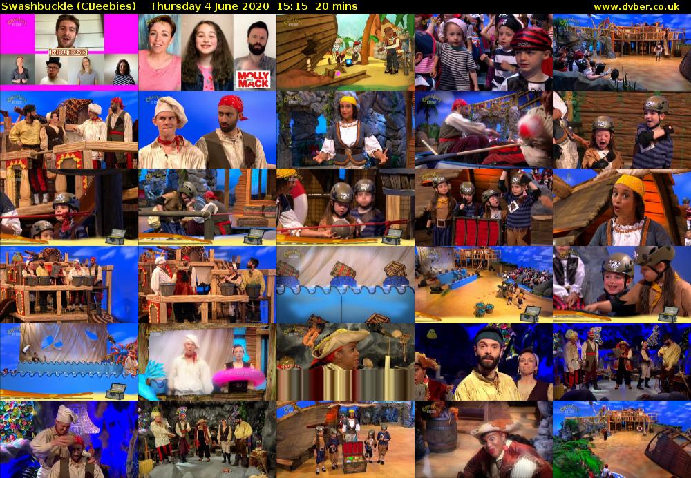Swashbuckle (CBeebies) Thursday 4 June 2020 15:15 - 15:35