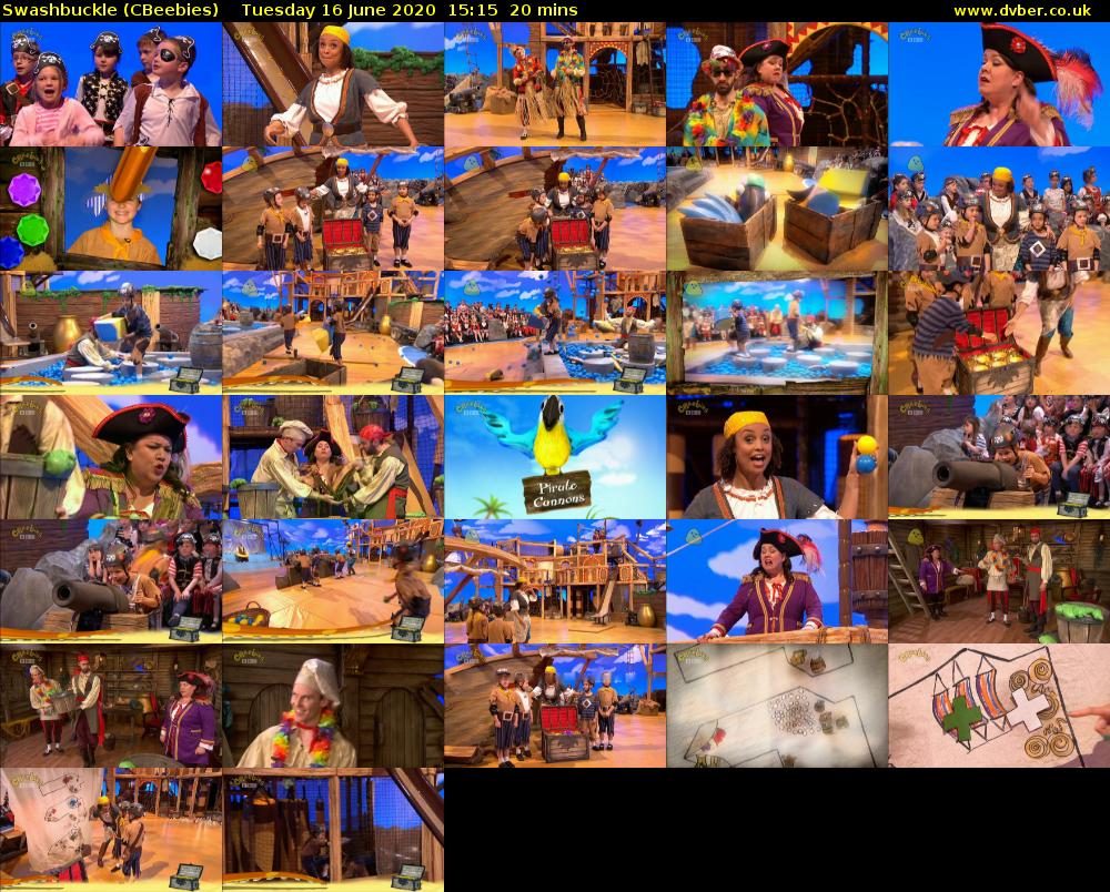 Swashbuckle (CBeebies) Tuesday 16 June 2020 15:15 - 15:35