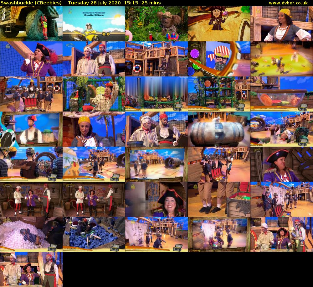 Swashbuckle (CBeebies) Tuesday 28 July 2020 15:15 - 15:40