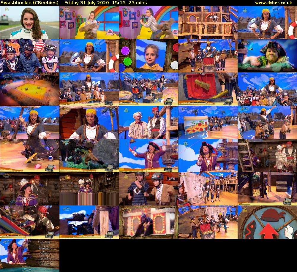 Swashbuckle (CBeebies) Friday 31 July 2020 15:15 - 15:40