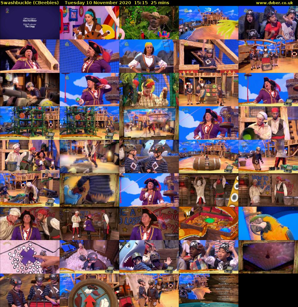Swashbuckle (CBeebies) Tuesday 10 November 2020 15:15 - 15:40