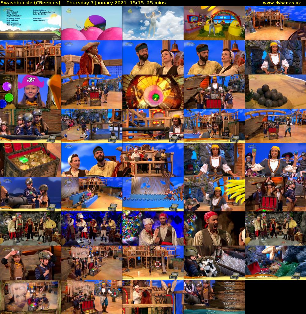 Swashbuckle (CBeebies) Thursday 7 January 2021 15:15 - 15:40