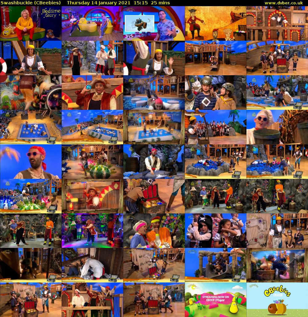 Swashbuckle (CBeebies) Thursday 14 January 2021 15:15 - 15:40