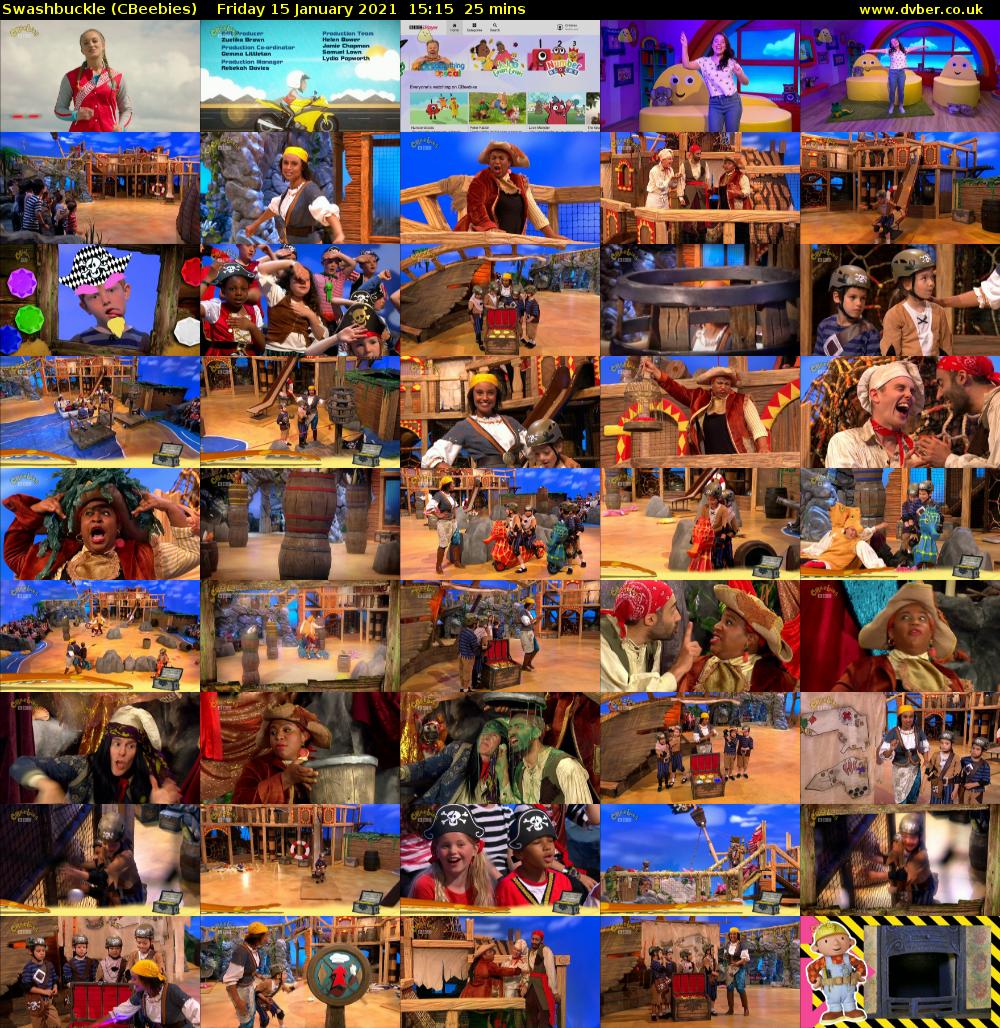 Swashbuckle (CBeebies) Friday 15 January 2021 15:15 - 15:40