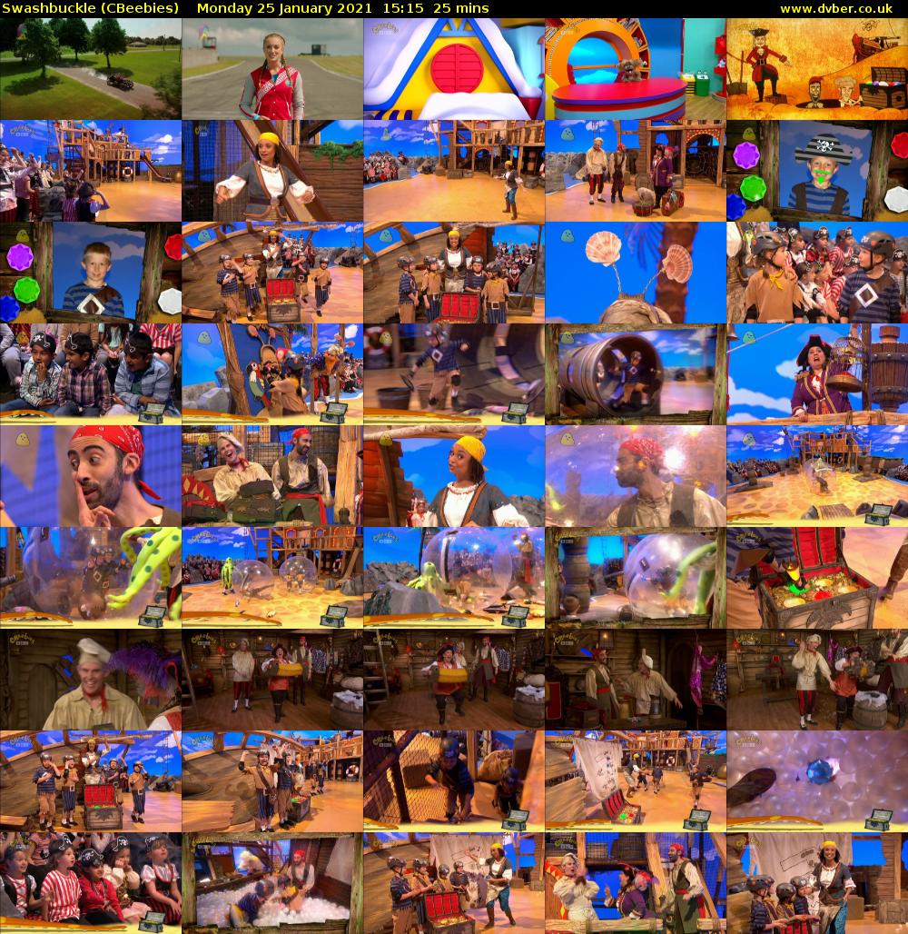 Swashbuckle (CBeebies) Monday 25 January 2021 15:15 - 15:40