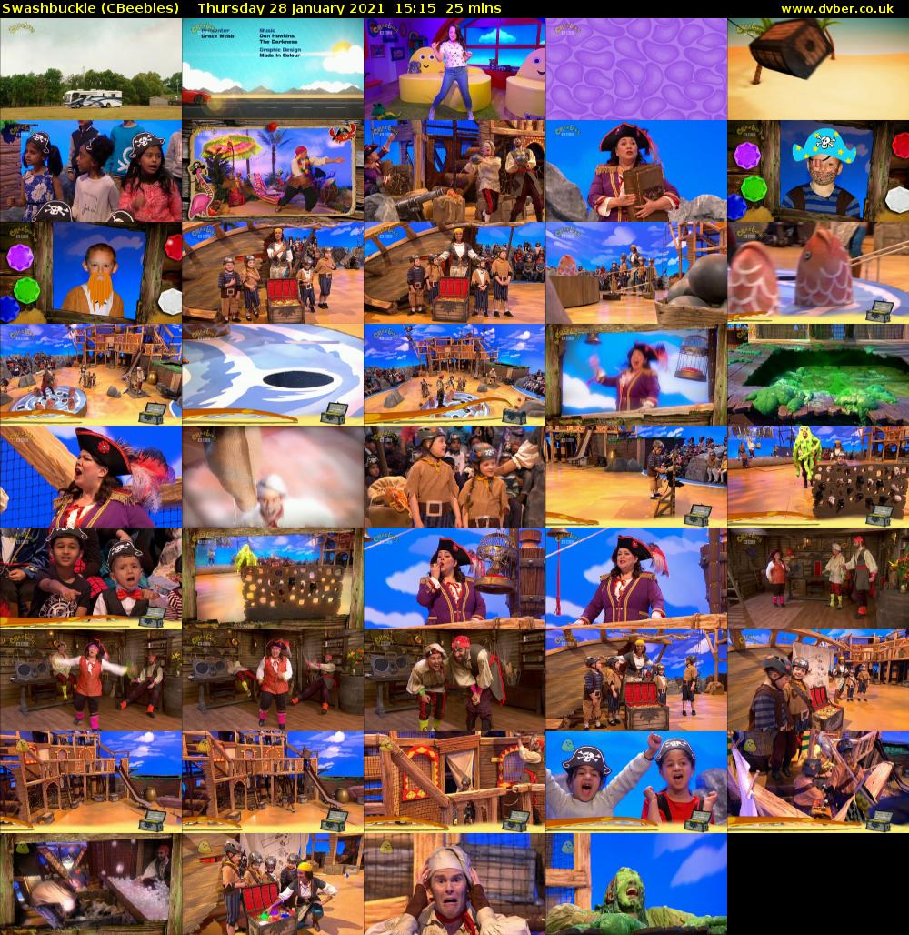 Swashbuckle (CBeebies) Thursday 28 January 2021 15:15 - 15:40