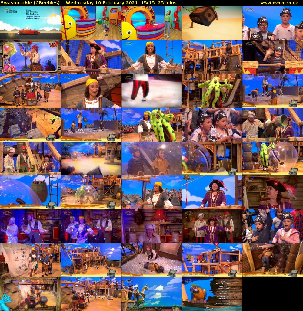 Swashbuckle (CBeebies) Wednesday 10 February 2021 15:15 - 15:40