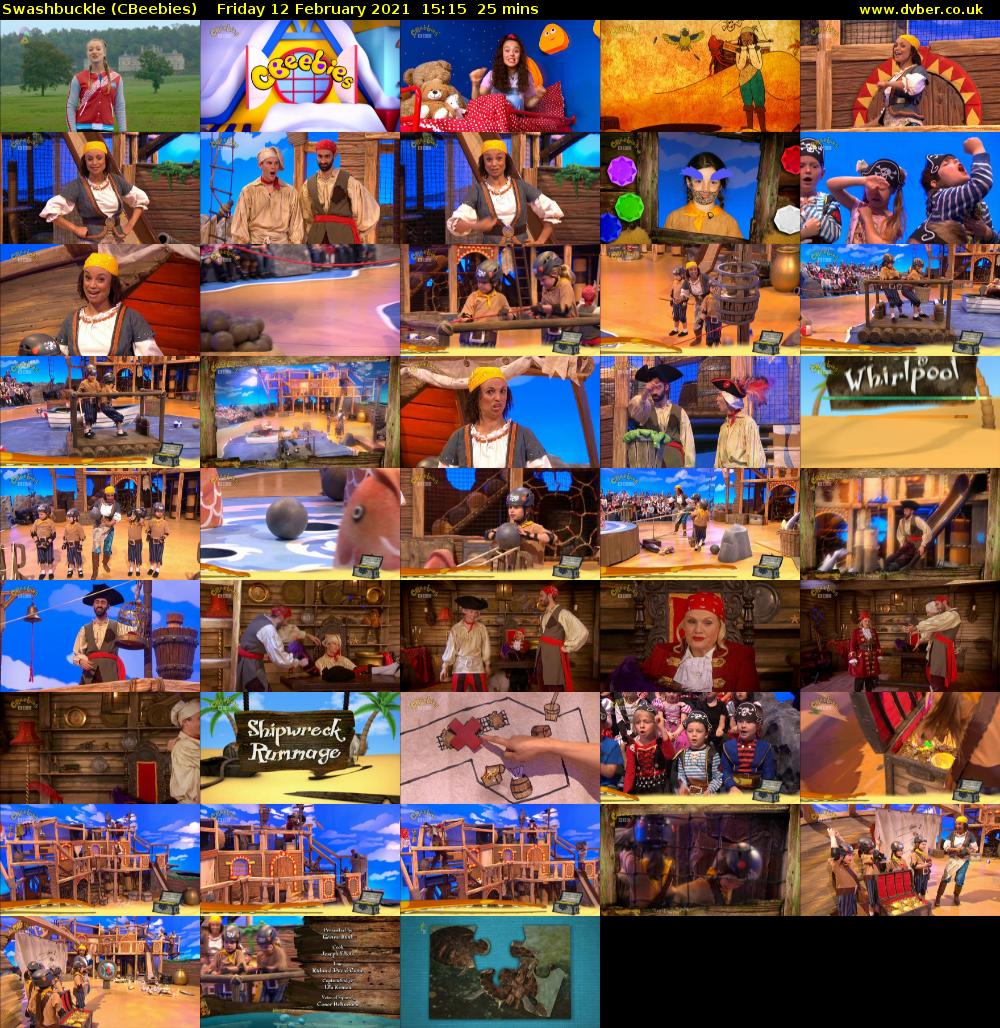 Swashbuckle (CBeebies) Friday 12 February 2021 15:15 - 15:40