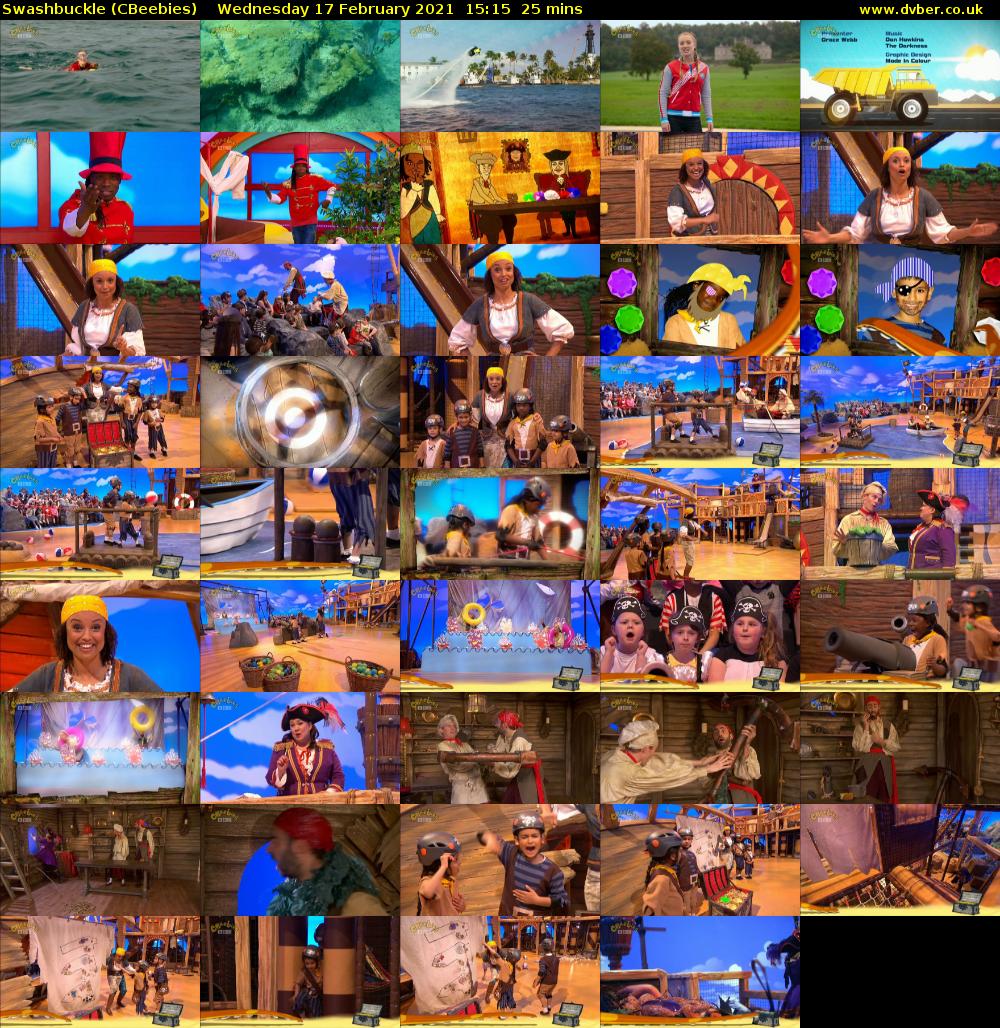 Swashbuckle (CBeebies) Wednesday 17 February 2021 15:15 - 15:40