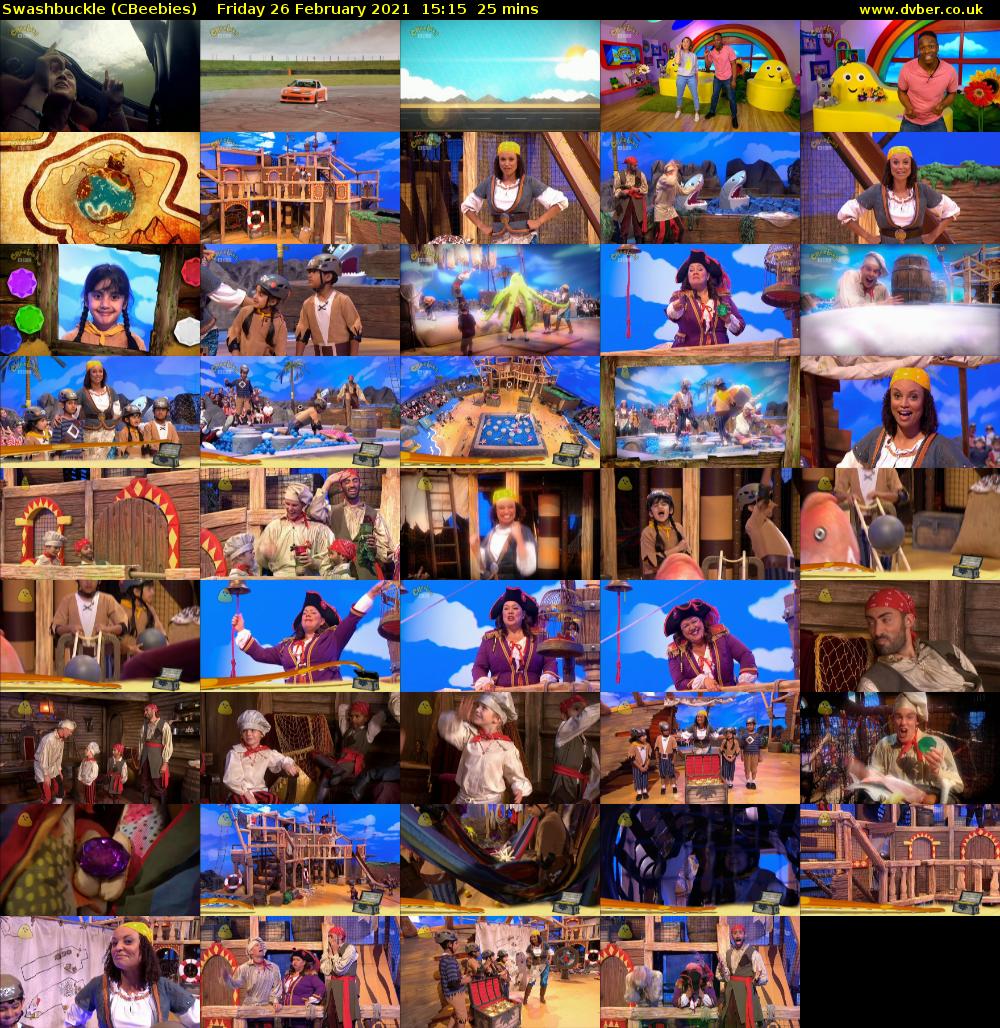 Swashbuckle (CBeebies) Friday 26 February 2021 15:15 - 15:40