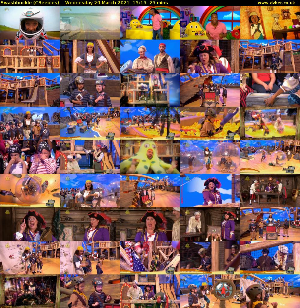 Swashbuckle (CBeebies) Wednesday 24 March 2021 15:15 - 15:40
