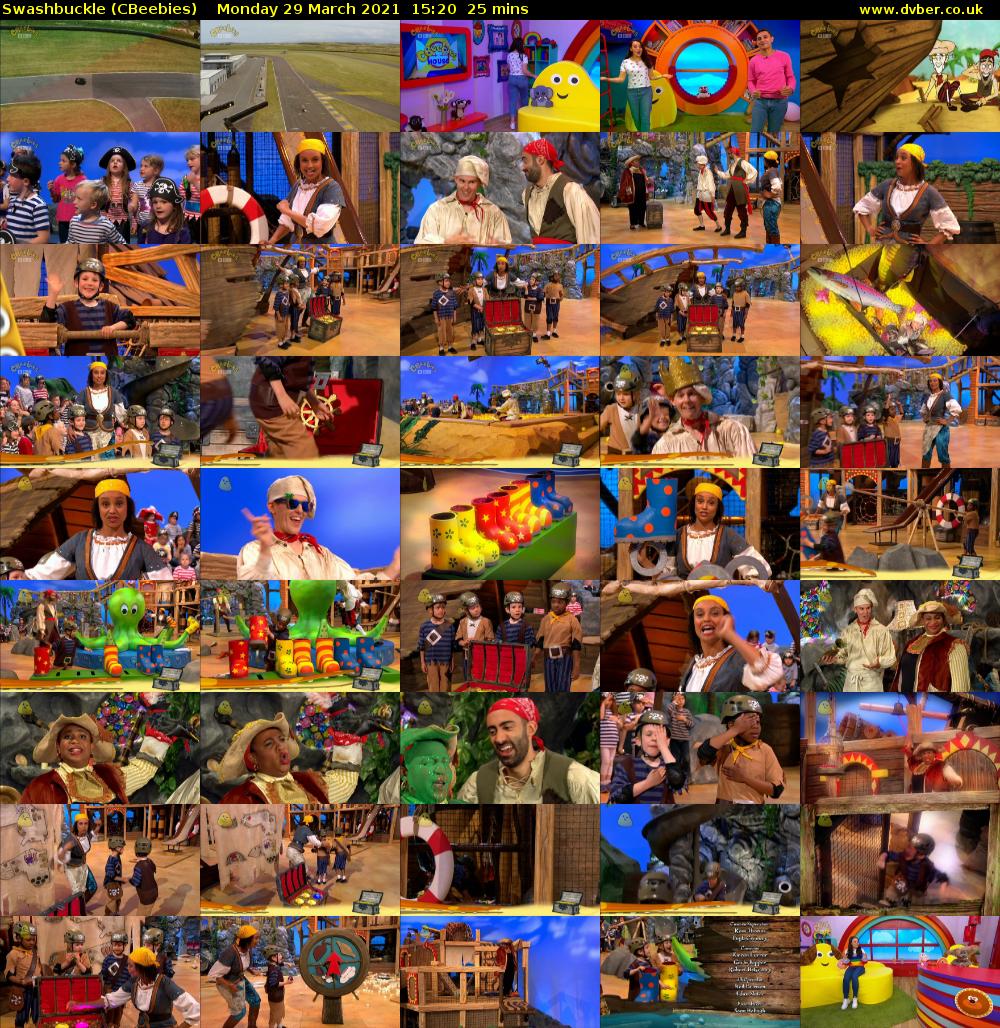 Swashbuckle (CBeebies) Monday 29 March 2021 15:20 - 15:45