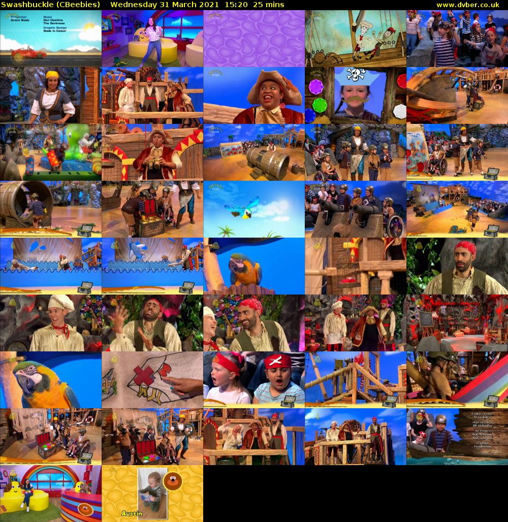Swashbuckle (CBeebies) Wednesday 31 March 2021 15:20 - 15:45