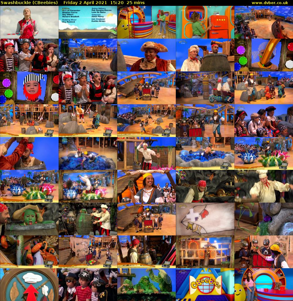 Swashbuckle (CBeebies) Friday 2 April 2021 15:20 - 15:45
