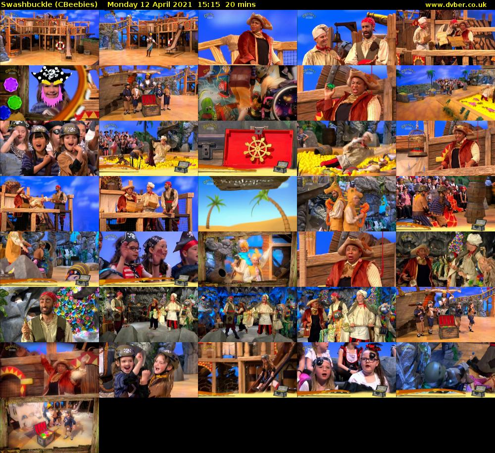 Swashbuckle (CBeebies) Monday 12 April 2021 15:15 - 15:35