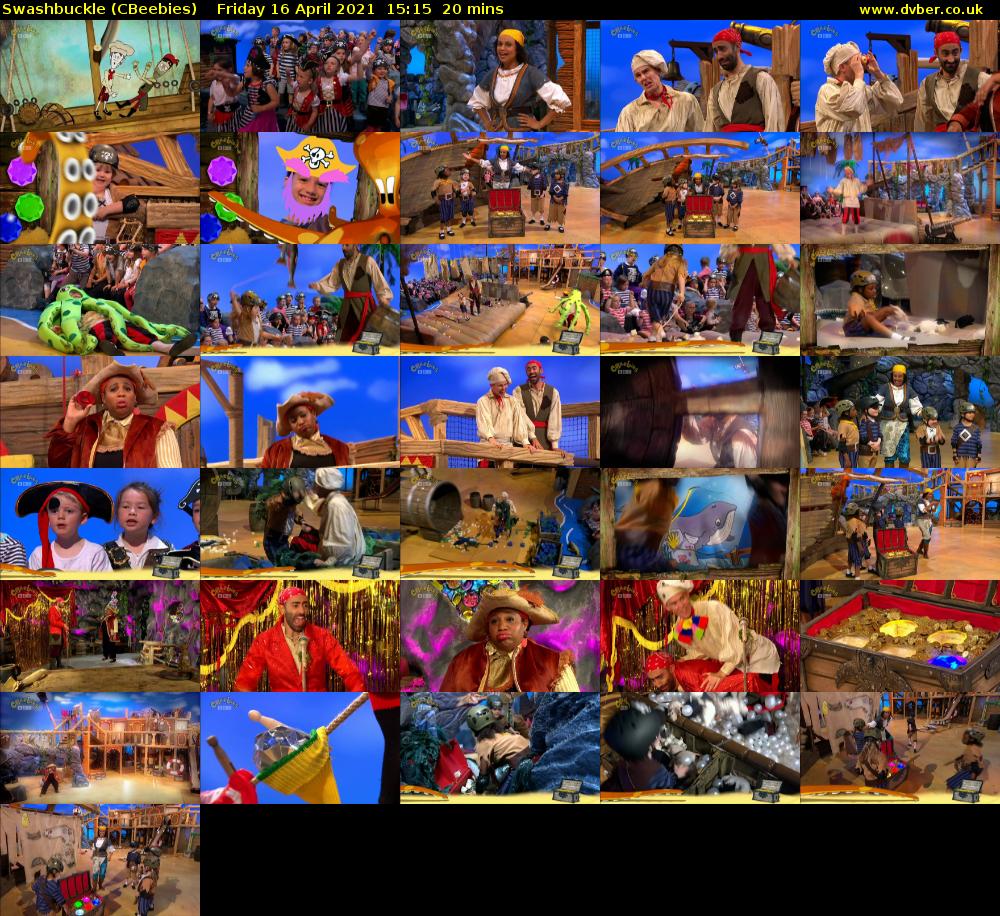 Swashbuckle (CBeebies) Friday 16 April 2021 15:15 - 15:35