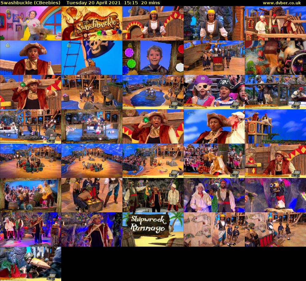 Swashbuckle (CBeebies) Tuesday 20 April 2021 15:15 - 15:35